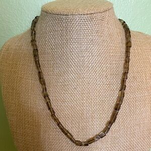 Elegant Brown Beaded Necklace